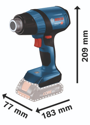 Bosch GHG 18V-50 Soplador de aire caliente a batería profesional 18 V 300° C / 500° C (06012A6500) Solo - sin batería, sin cargador