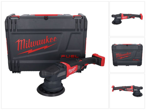 Pulidora excéntrica a batería Milwaukee M18 FROP21-0X 18 V 150 mm sin escobillas (4933478836) + caja HD - sin batería, sin cargador