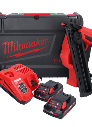 Milwaukee M18 FN15GA-302X Akku Nagler 18 V Brushless 32 - 64 mm + 2x Akku 3,0 Ah + Ladegerät + HD Box