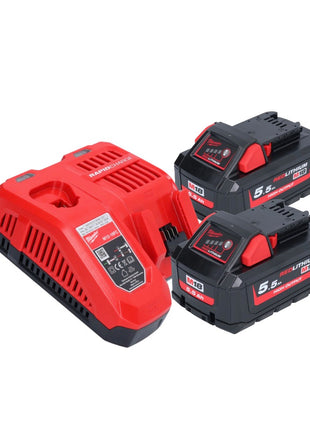 Clavadora a batería Milwaukee M18 FN15GA-552X 18 V sin escobillas 32 - 64 mm + 2x baterías 5,5 Ah + cargador + caja HD