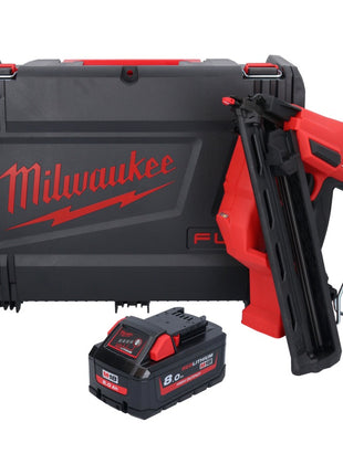 Milwaukee M18 FN15GA-801X Akku Nagler 18 V Brushless 32 - 64 mm + 1x Akku 8,0 Ah + HD Box - ohne Ladegerät