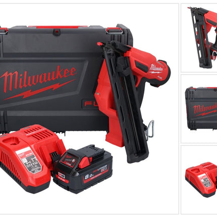 Milwaukee M18 FN15GA-801X Akku Nagler 18 V Brushless 32 - 64 mm + 1x Akku 8,0 Ah + Ladegerät + HD Box