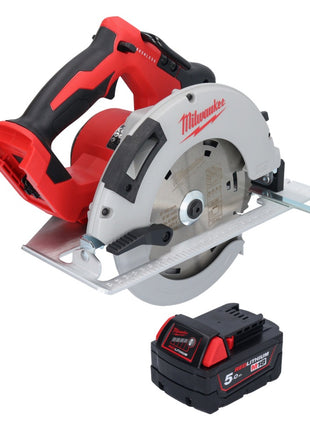 Milwaukee M18 BLCS66-501 Akku Handkreissäge 18 V 190 mm Brushless + 1x Akku 5,0 Ah - ohne Ladegerät