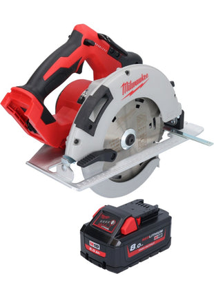 Scie circulaire à batterie Milwaukee M18 BLCS66-801 18 V 190 mm sans balais + 1x batterie 8,0 Ah - sans chargeur