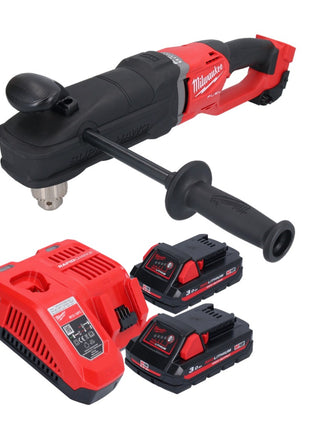 Milwaukee M18 FRAD2-302 Akku Winkelbohrmaschine 18 V 122 Nm Brushless + 2x Akku 3,0 Ah + Ladegerät