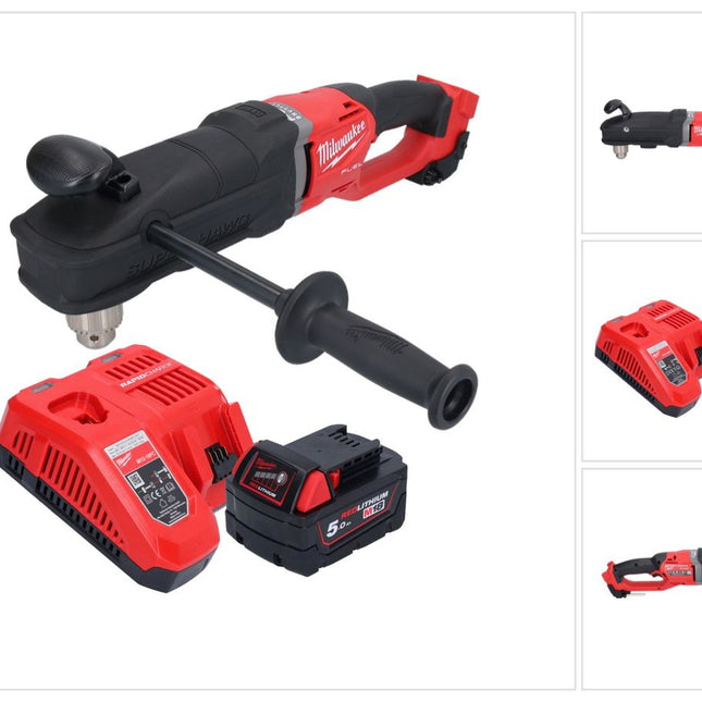 Milwaukee M18 FRAD2-501 Akku Winkelbohrmaschine 18 V 122 Nm Brushless + 1x Akku 5,0 Ah + Ladegerät