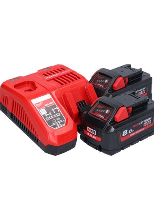 Milwaukee M18 FRAD2-802 Akku Winkelbohrmaschine 18 V 122 Nm Brushless + 2x Akku 8,0 Ah + Ladegerät