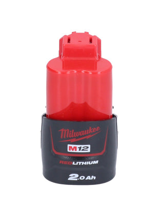 Limpiador de tuberías a batería Milwaukee M12 BDC6-201C 12 V + 1x batería 2,0 Ah + espiral + cubo - sin cargador