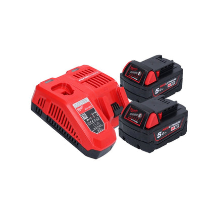 Milwaukee M18 FAP180-502 Akku Polierer 18 V 180 mm Brushless + 2x Akku 5,0 Ah + Ladegerät