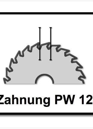 Festool Panther Kreissägeblatt HW 160 x 20 x 2,2 PW12 12 Zähne ( 496301 ) - Toolbrothers