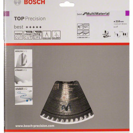 BOSCH Kreissägeblatt Außen-Ø 216 mm Zähnezahl 64 HLTCG ( 8000342276 )