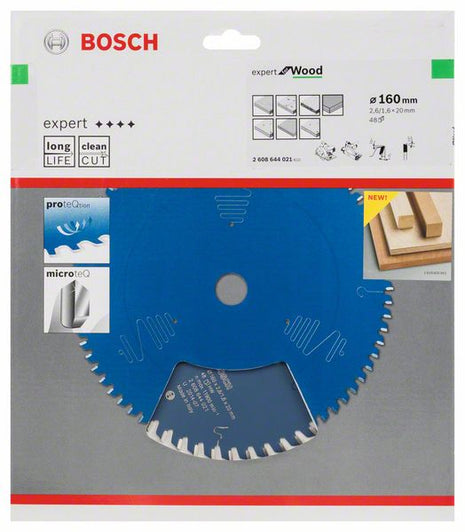 BOSCH Piła tarczowa Expert do drewna Ø zewnętrzna 160 mm Liczba zębów 48 WZ ( 8000342045 )