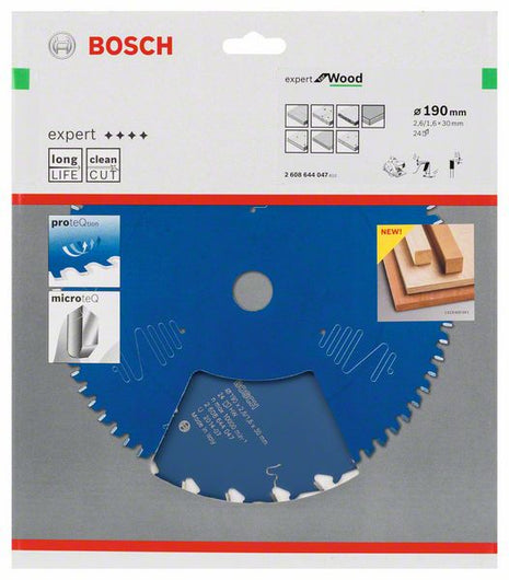 BOSCH Lame pour scie circulaire Expert pour le bois D. ext. 190 mm nombre de dents 24 WZ ( 8000342075 )