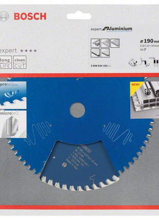 Lame de scie circulaire BOSCH diamètre extérieur 190 mm nombre de dents 56 HLTCG (4000815470)