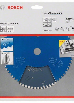 Lame de scie circulaire BOSCH diamètre extérieur 210 mm nombre de dents 72 HLTCG (8000342165)