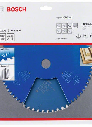 Lame de scie circulaire BOSCH diamètre extérieur 254 mm nombre de dents 54 WZ (8000342204)