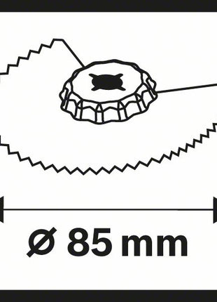 BOSCH Segmentsägeblatt ACZ 85 EB Ø 85 mm ( 8000345558 )