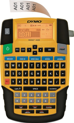 DYMO Beschriftungsgerät Rhino 4200 Schriftbandbreiten 6, 9, 12, 19 mm ( 9000484021 )