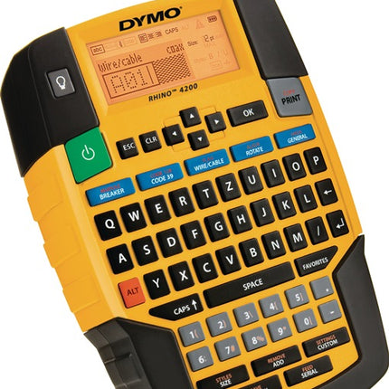 DYMO Beschriftungsgerät Rhino 4200 Schriftbandbreiten 6, 9, 12, 19 mm ( 9000484021 )