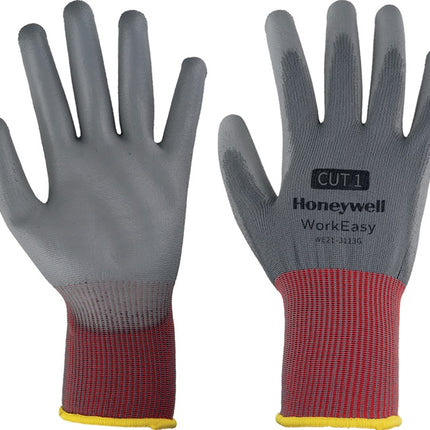 HONEYWELL Handschuhe Workeasy 13G GY PU 1 Größe 9 grau/rot ( 4000391456 )