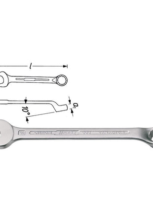 Clé mixte HAZET 603 SW 27 mm longueur 305 mm (8000465093)