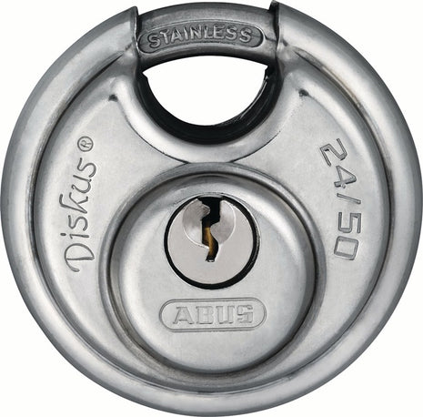 Candado cilíndrico ABUS 24IB/50, ancho del cuerpo de la cerradura 51 mm (3000280000)