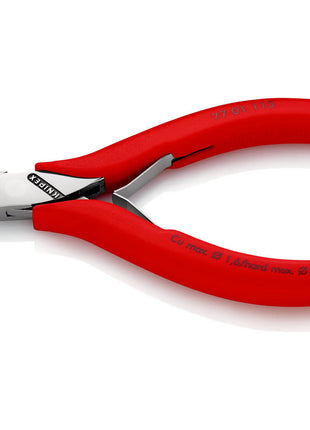 KNIPEX Elektronik-Seitenschneider Länge 115 mm Form 0 ( 4000794254 )