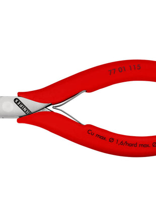 KNIPEX Elektronik-Seitenschneider Länge 115 mm Form 0 ( 4000794254 )