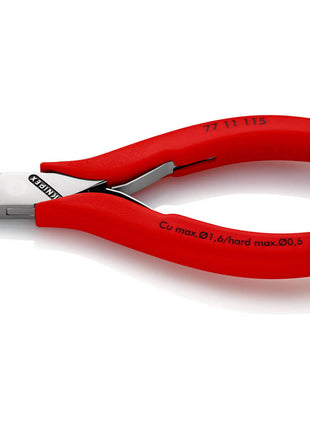 KNIPEX Elektronik-Seitenschneider Länge 115 mm Form 1 ( 4000810486 )