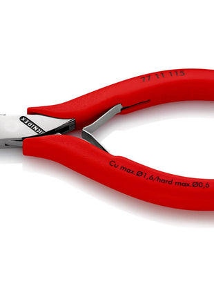 KNIPEX Elektronik-Seitenschneider Länge 115 mm Form 1 ( 4000810486 )