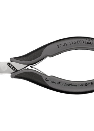 KNIPEX Elektronik-Seitenschneider Länge 115 mm Form 4 ( 4000794633 )