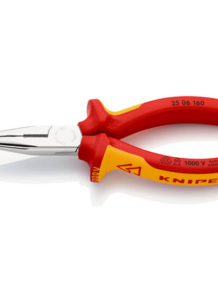 KNIPEX Alicates de punta fina DIN ISO 5745 longitud 160 mm plano/redondo recto (4000810325)