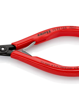 KNIPEX Elektronik-Seitenschneider Länge 125 mm Form 2 ( 4000794622 )