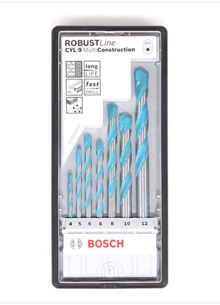 Bosch 7 tlg. Multi Construction Mehrzweckbohrer-Set CYL-9 Robust Line 4 - 12 mm ( 2607010543 ) - Toolbrothers