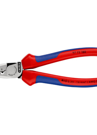 KNIPEX Pince pour embouts de câble  longueur totale 180 mm ( 4000810647 )