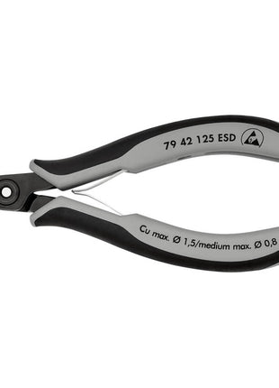 KNIPEX cortador lateral electrónico de precisión longitud 125 mm forma 4 (4000810832)