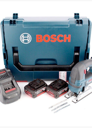 Bosch GST 18 V-Li B Akku Stichsäge in L-Boxx + 2x 6,0 Ah Akku + Ladegerät + 20x Sägeblätter - Toolbrothers