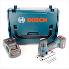 Bosch GST 18 V-LI S Akku Stichsäge 18V + 1x Akku 6,0Ah + Ladegerät + 30-tlg. Stichsägeblätter Set + L-Boxx - Toolbrothers