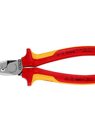 KNIPEX Alicates para punteras de alambre longitud total 180 mm (4000795285)