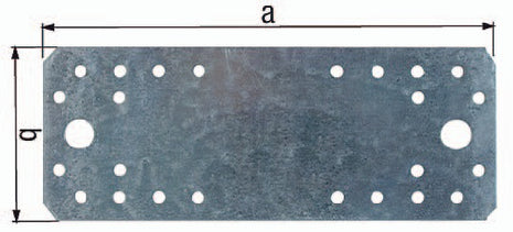 GAH Raccord plat EN 14545:29-2 Longueur 100 mm Largeur 35 mm Épaisseur 2,5 mm ( 3000200326 )