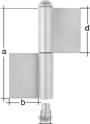 Ruban de construction GAH type K04 2 pièces pour le soudage (3000200620)