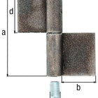 GAH Konstruktionsband Typ K04 2-teilig zum Anschweißen ( 3000200622 )