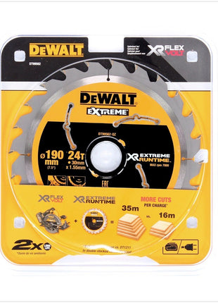 Dewalt DT 99562 Kreissägeblatt Handkreissäge 190 x 30 x 1,55 mm 24 Zähne - Toolbrothers