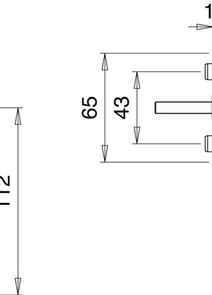 EDI Fenstergriff 1003/1035 Aluminium F9016 / verkehrsweiß ( 3000261161 )