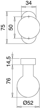 EDI Profiltürknopf 2033/5020 Material Edelstahl EST ( 3000261218 )