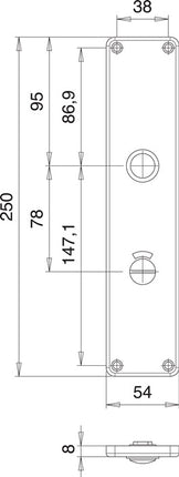 Znak renowacyjny EDI para 220 WC stal nierdzewna F00 ( 3000261362 )