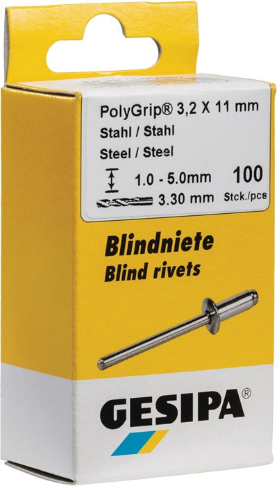 GESIPA Blindniet PolyGrip® Nietschaft d x l 4 x 13 mm ( 4000813779 )