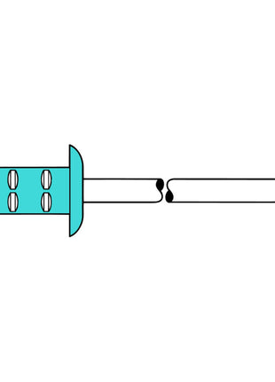 GESIPA rivet aveugle PolyGrip® tige de rivet dxl 4,8 x 10 mm (4000813674)