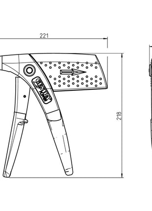 GESIPA outil de pose combiné Flipper® Plus longueur 217 mm (4000813889)