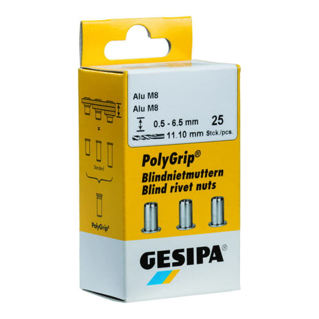 GESIPA écrou à rivets aveugles PolyGrip® tige de rivet dxl 9 x 18 mm M6 (4000813823)